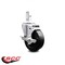Service Caster 4 Inch Soft Rubber Wheel Swivel 3/4 Inch Square Stem Caster with Brake SCC SCC-SQ20S414-SRS-TLB-34 - alternate 2